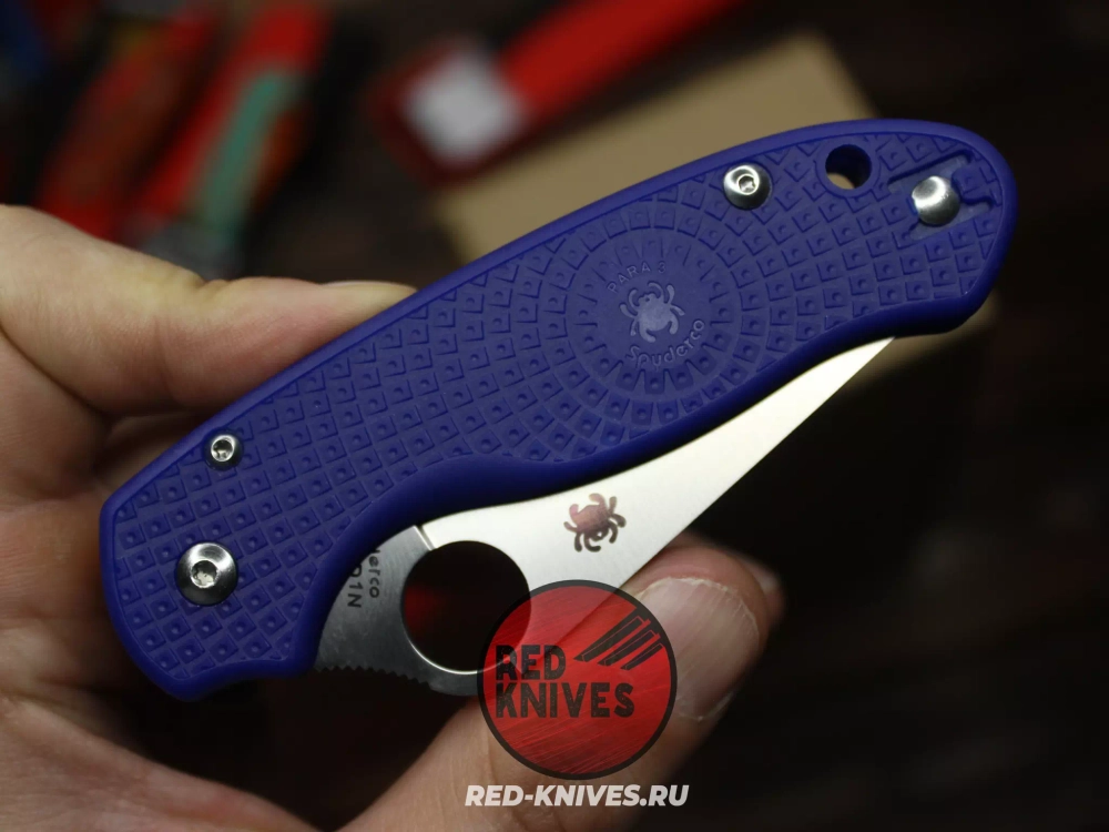Нож Spyderco Para 3 LTW - фиолетовая рукоять RK-479