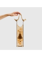 Новогодняя подарочная коробка для вина