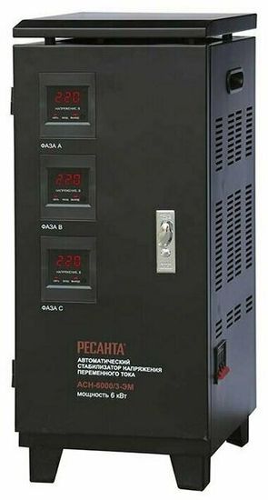 Стабилизатор напряжения РЕСАНТА АСН-6000/3