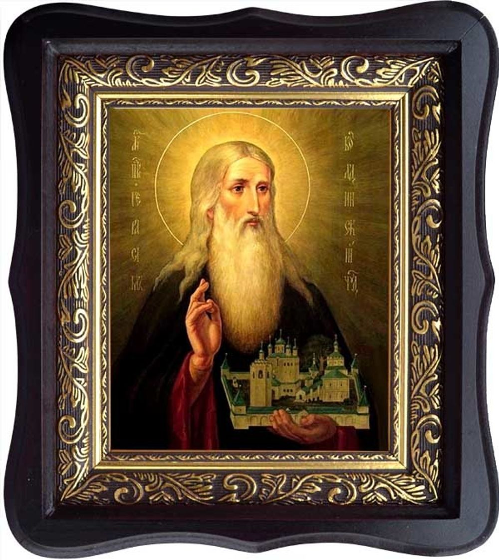 Герасим Болдинский Преподобный. Икона на холсте.