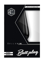 Черный анальный стимулятор Bottom Line - 10,5 см. (Цвет: черный)