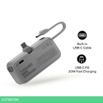 Портативное зарядное устройство Momax IP130 1-Power Mini 3 в 1 Black (IP130D)