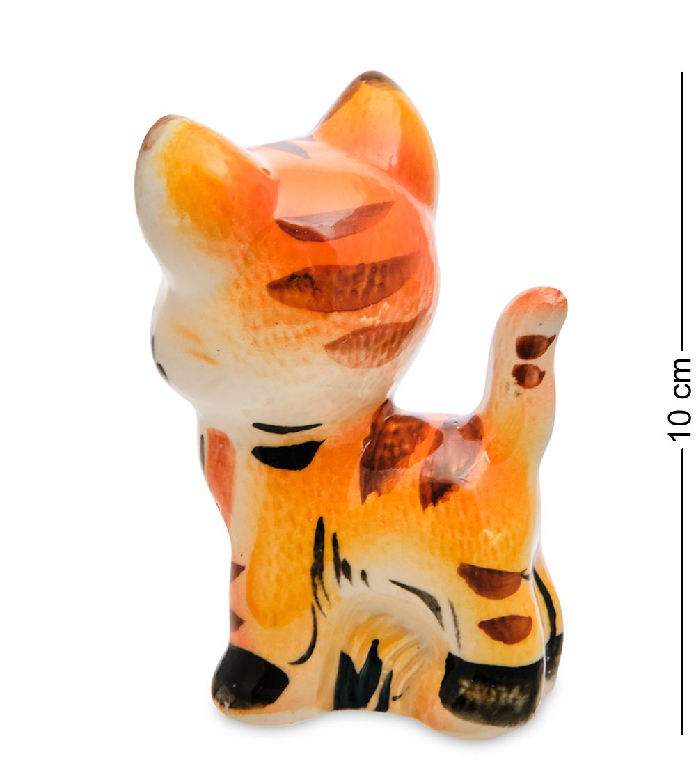 ГЛ- 059 Фигурка «Кошечка» цв. (Гжельский фарфор)