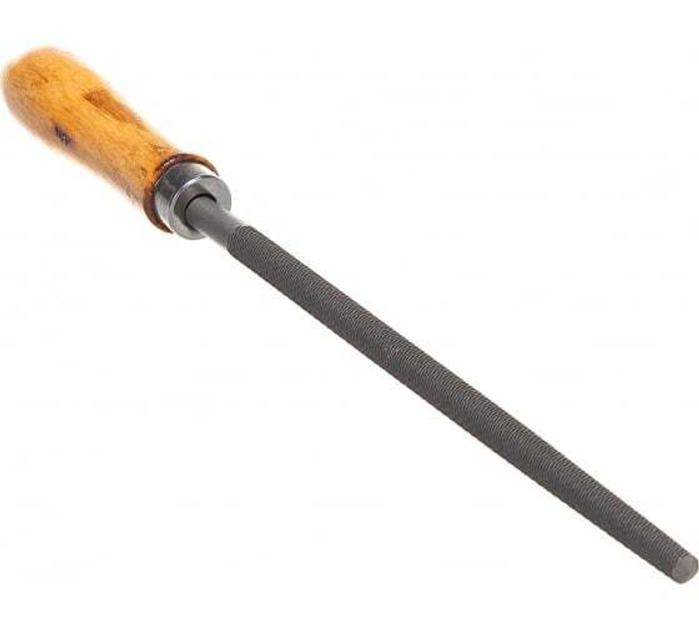 НАПИЛЬНИК ВИХРЬ 200ММ КРУГЛЫЙ С ДЕРЕВЯННОЙ РУКОЯТКОЙ