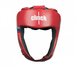 Шлем боксерский Clinch Olimp Dual красный C113