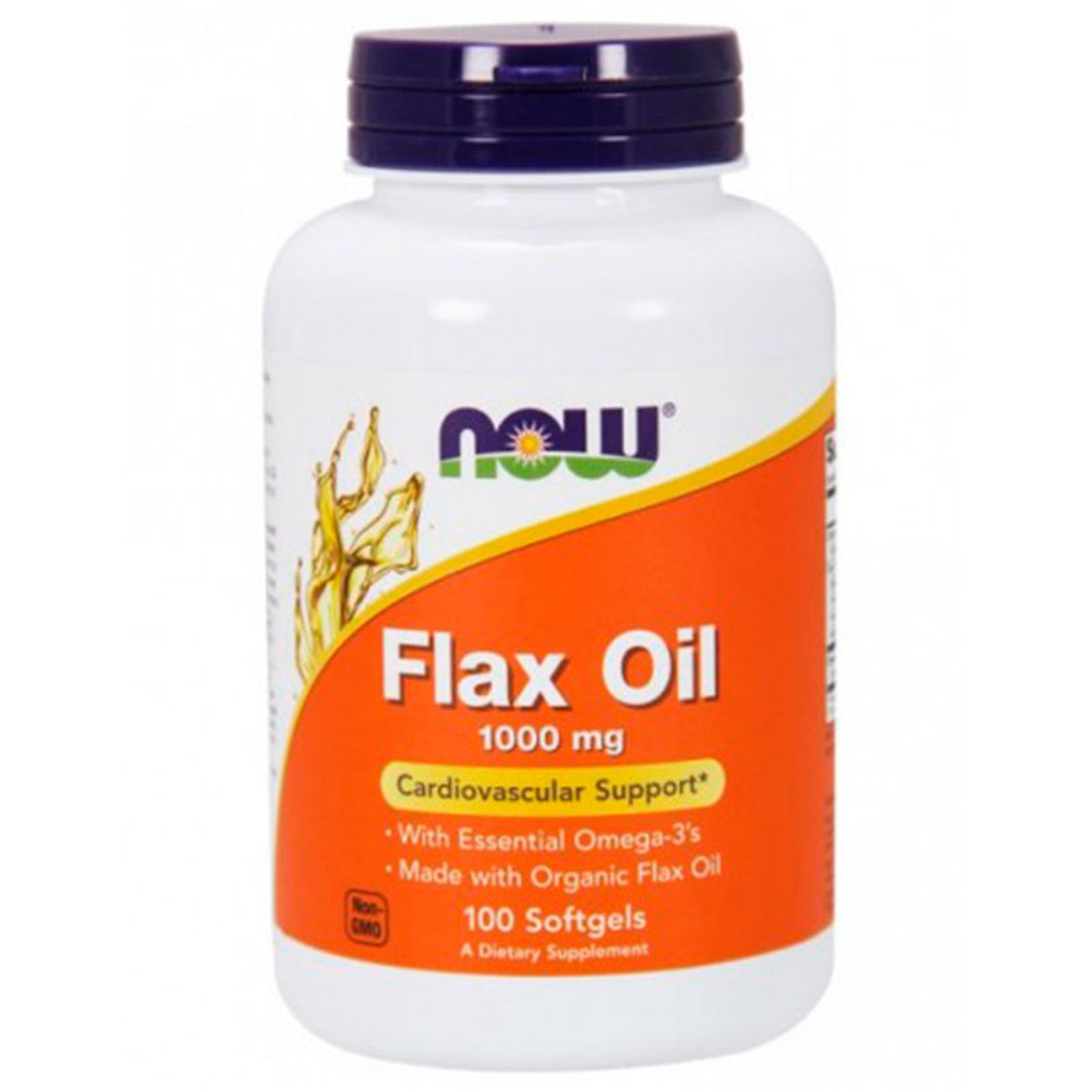 NOW Organic Flax Oil 1000 mg (100 капс.)