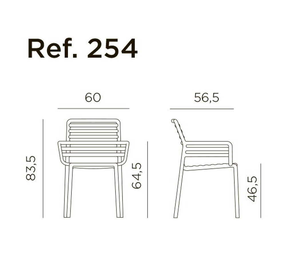 Кресло пластиковое Nardi Doga, белый