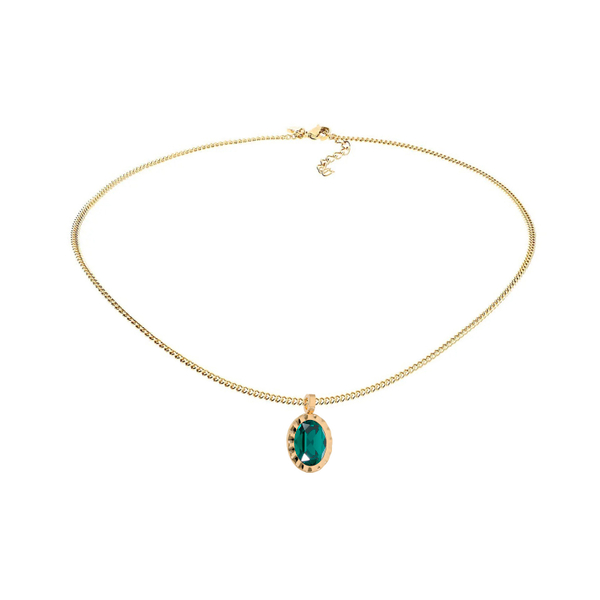 Колье Qudo TIVOLA UNICA big (G/P) Emerald 3 cm 420549