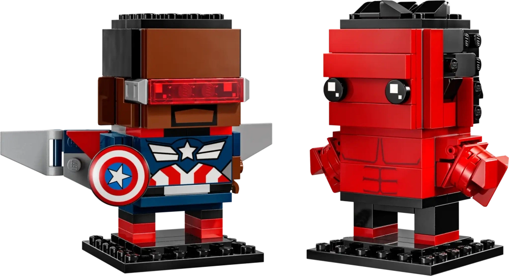 Конструктор LEGO BrickHeadz 40668 Капитан Америка и Красный Халк