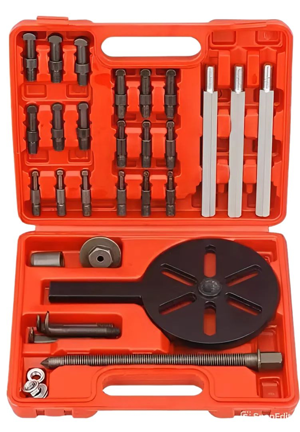 Набор инструментов для снятия подшипников ступицы колеса, 34 предметов в кейсе