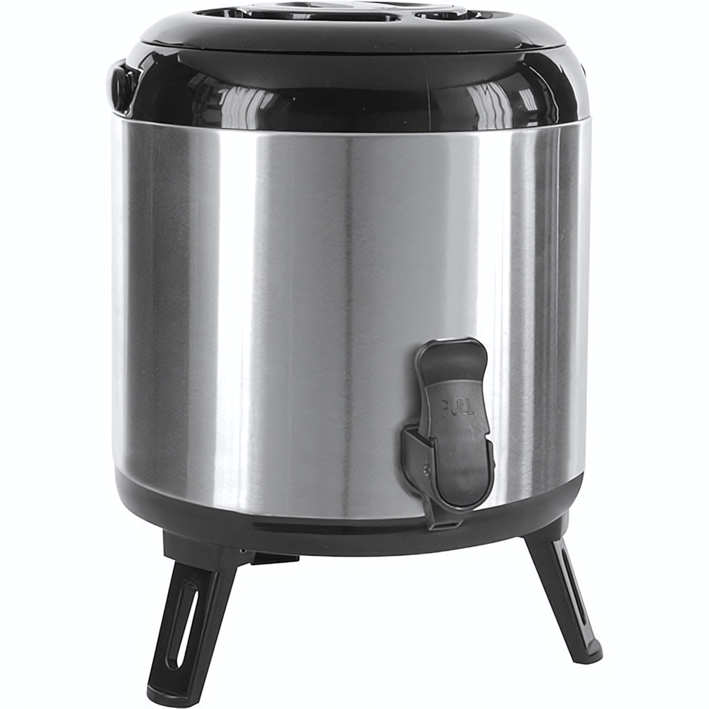 Термос с краном;сталь нерж.,алюмин.;8л;D=23,5,H=29см;металлич. (Цвет: серебристый)