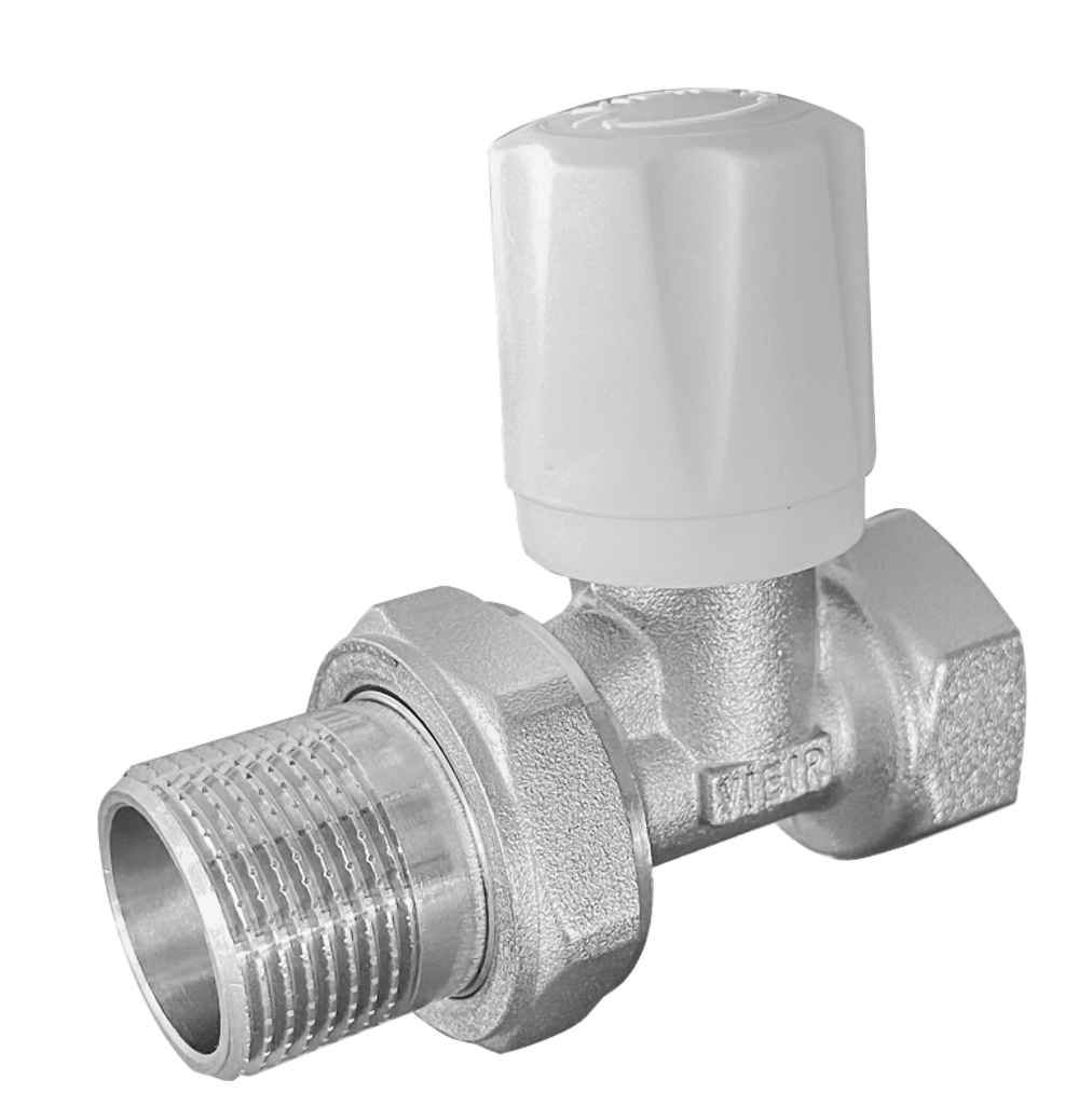 Вентиль для радиатора ПРЯМОЙ ВЕРХ. 1/2  ViEiR  (80/10шт)