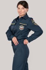 Костюм летний  женский МЧС (Патруль-240, серо-синий)