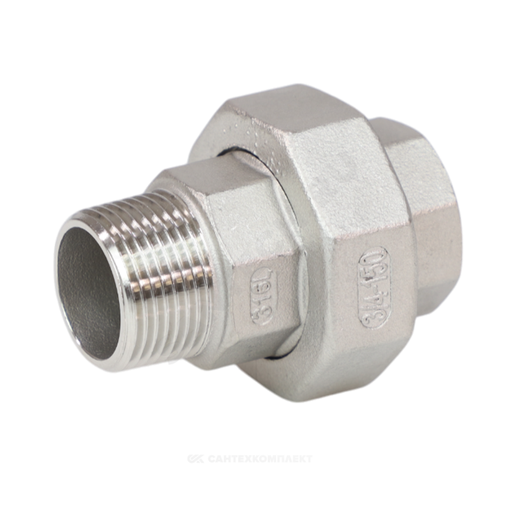 Соединитель американка сталь нерж Ду 40 (1 1/2") ВР/НР Benarmo