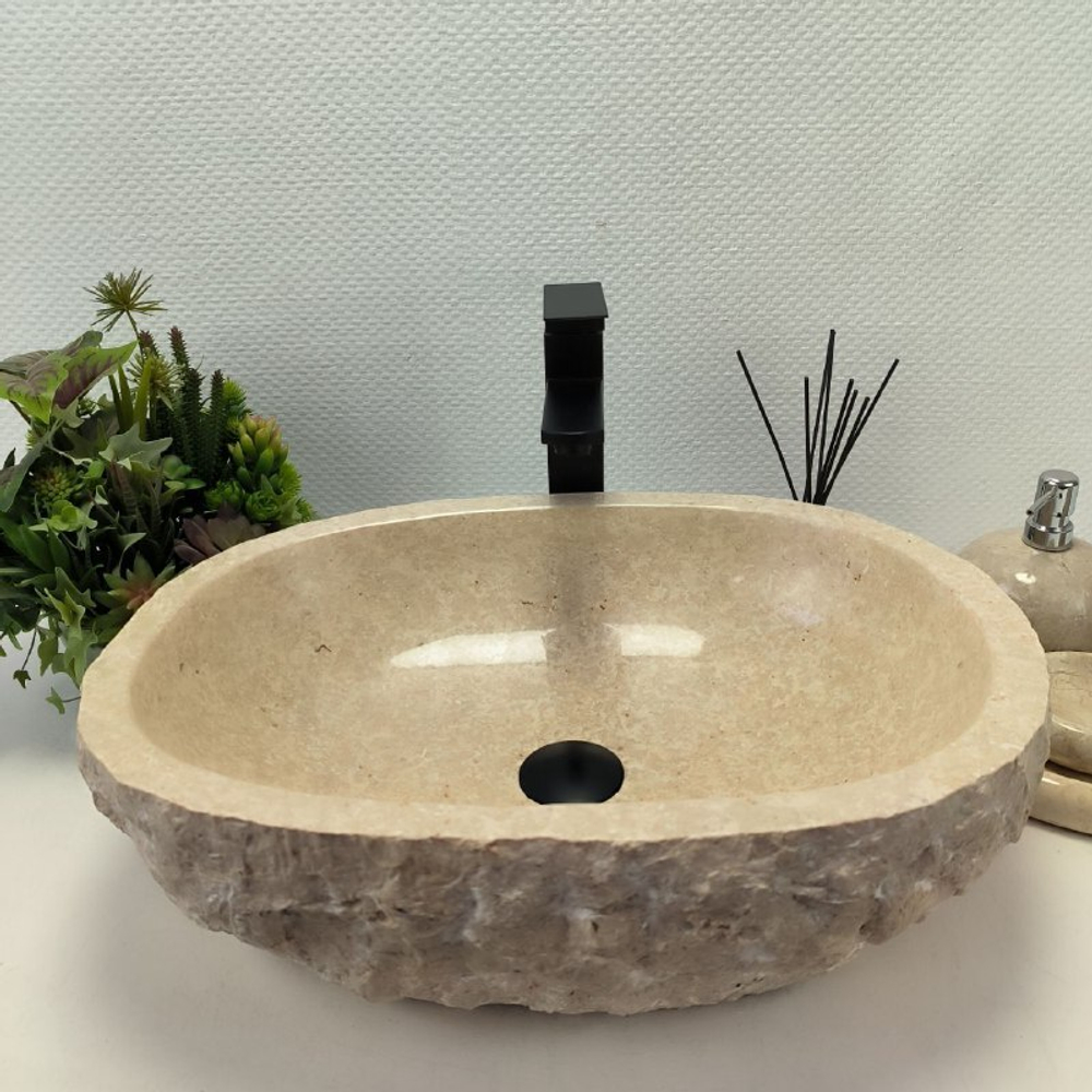 Раковина из мрамора Erozy Cream EM-62672 52*40*15 122