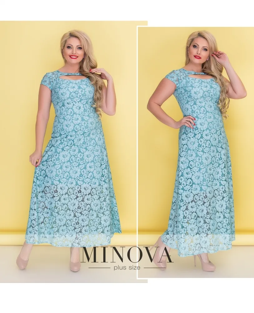 Платье 00275-голубой Minova