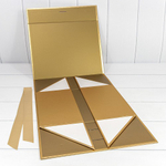 Коробка сборная 33.5х26х15.5 см на магнитах (Золотой)