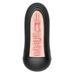 Телесный мастурбатор-вагина Alice в черной колбе