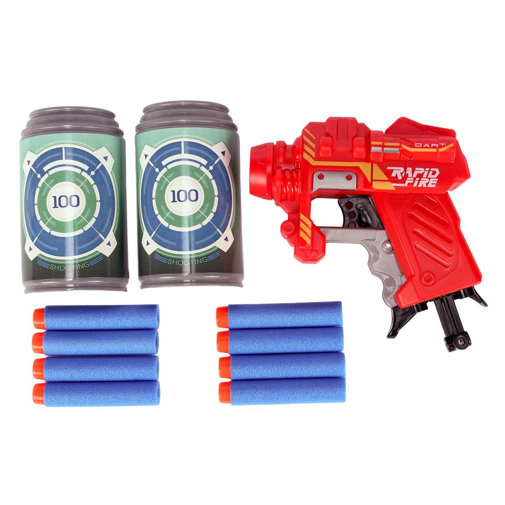 Пистолет с мягк.пулями, коробка JL-610