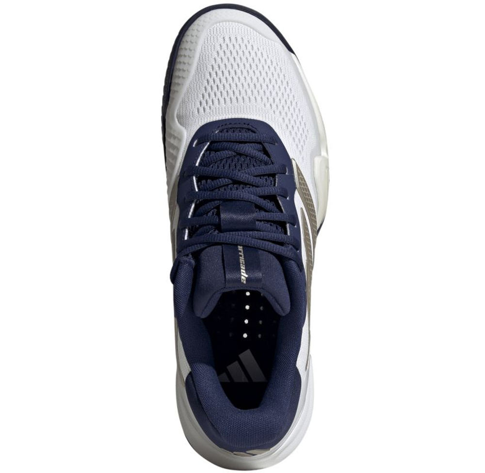 Мужские теннисные кроссовки Adidas Barricade 14 M - cloud white/cyber metallic/dark blue