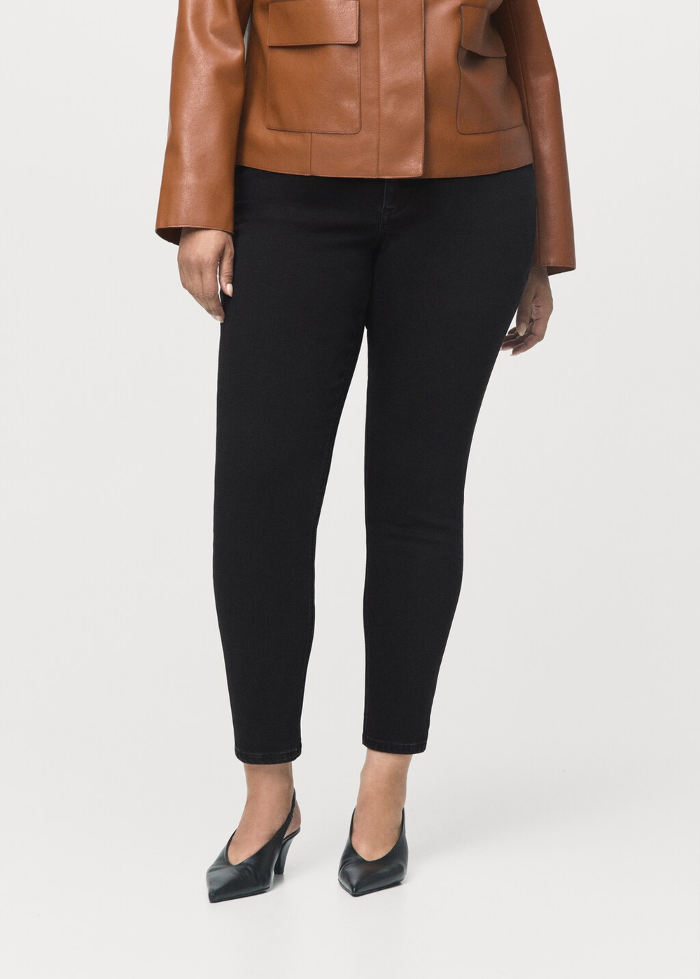 Джинсы-скинни со средней талией