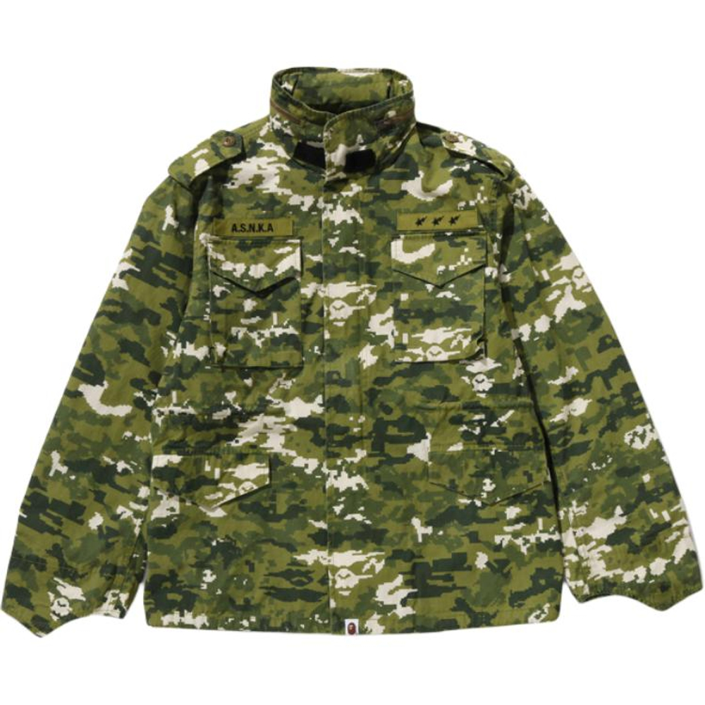 A Bathing Ape Bathing Ape Jackets Cotton Letter Moderate Zip Closure 0zxljm308401q
