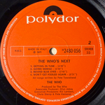 The Who ‎– Who's Next (Италия 1971г.)