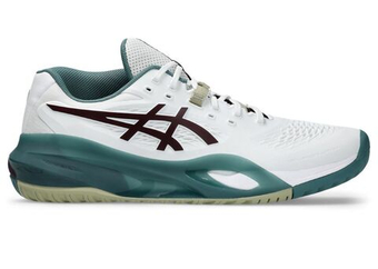 Мужские кроссовки теннисные Asics Gel-Resolution X - white/dark aubergine