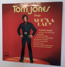Винтажная виниловая пластинка LP Tom Jones Tom Jones Sings Shes A Lady (USA 1971)