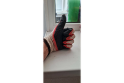 Трикотажные перчатки с двойной обливной ладонью из латекса ЗУБР р. L-XL, 10 пар 11459-K10