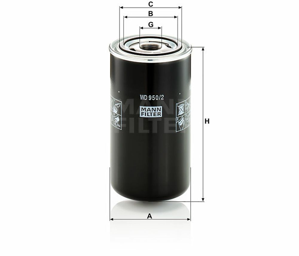 Фильтр гидравлический WD 950/2