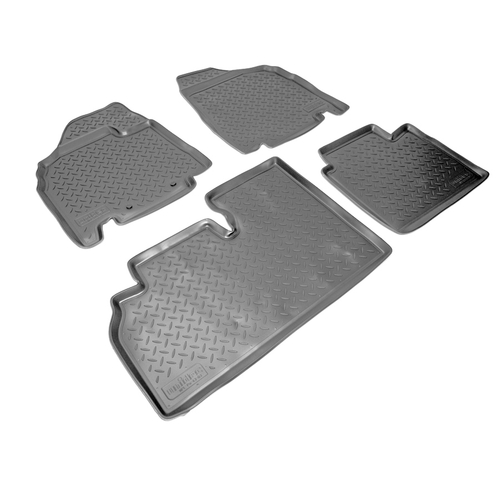 Ковры в салон Norplast/Unidec для Kia Carnival в кузове MB (2006-)Полиуретан,Черный, арт.NPL-Po-43-03