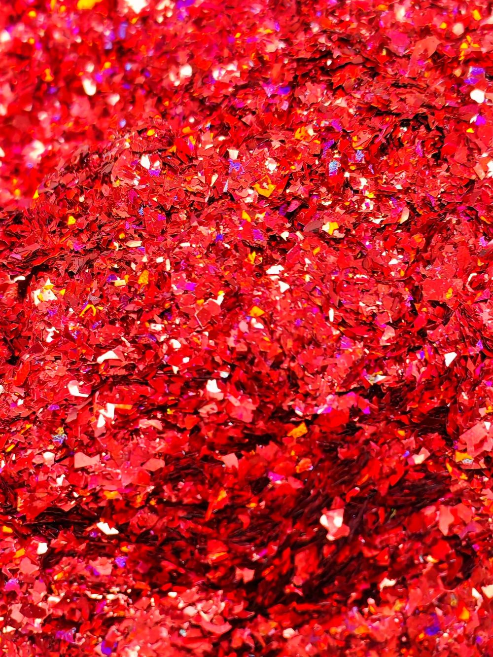 Хлопья - слюда 88810 Красный голографик - для литья изделий и творчества