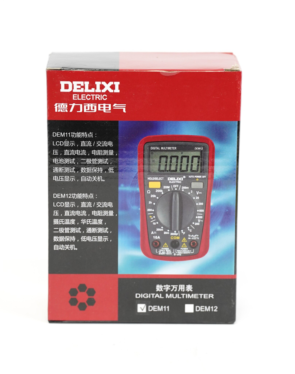 МУЛЬТИМЕТР DELIXI DEM11