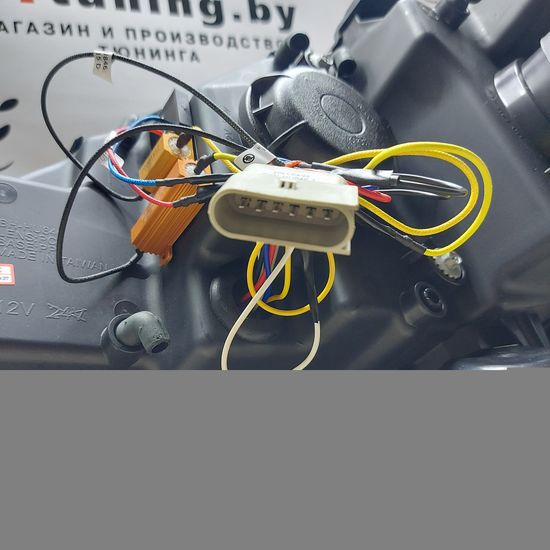 Передние фары daylight black для Mercedes S W220