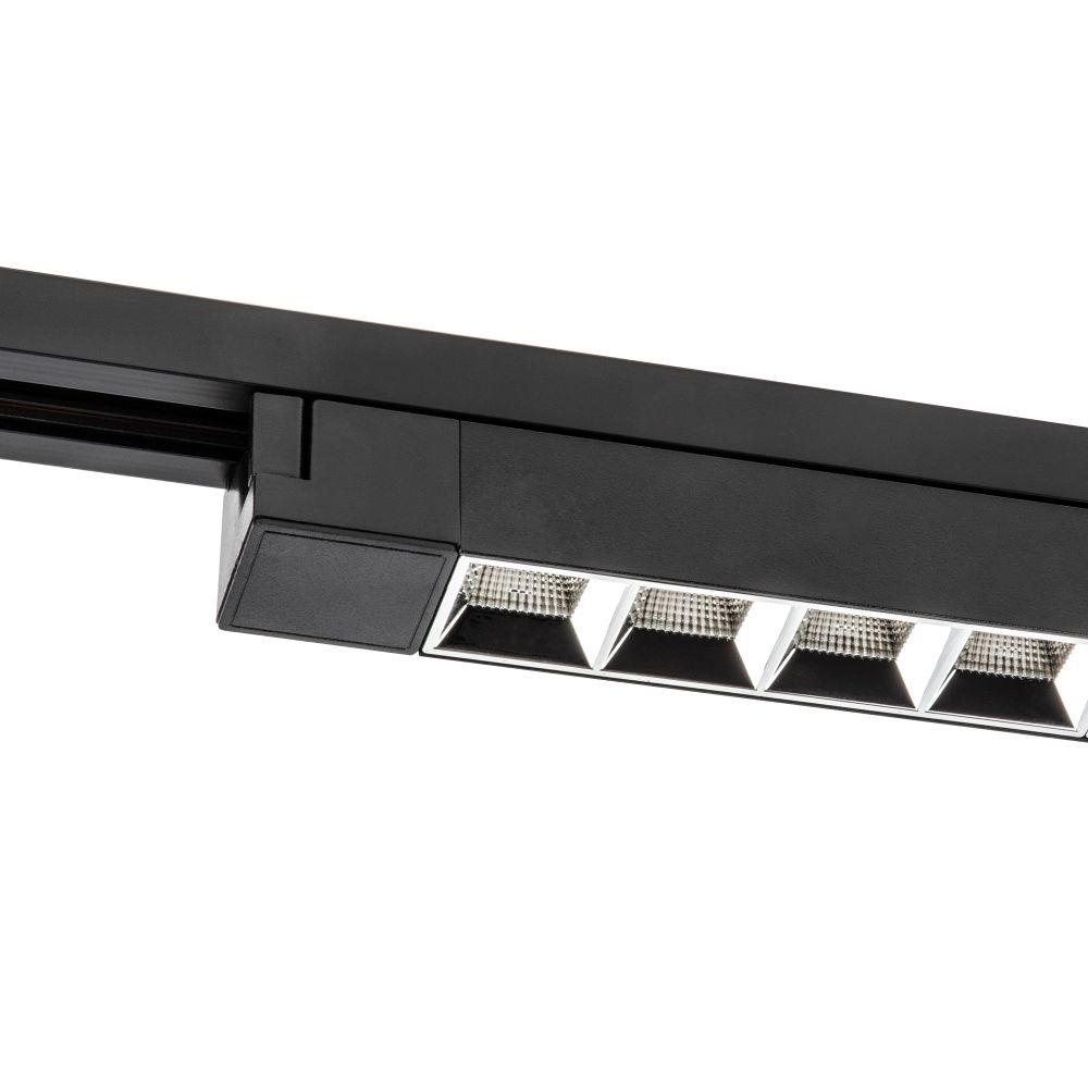 ULB-Q282 30W-4000K BLACK Светильник-прожектор светодиодный трековый. Линейный. 2500 Лм. Белый свет 4000К. Корпус черный. ТМ Volpe