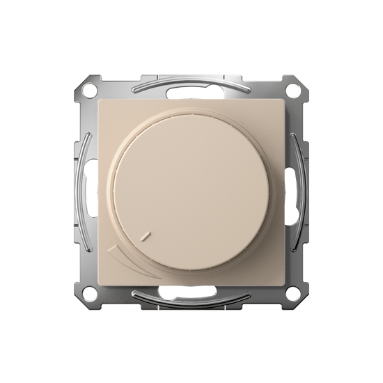 Светорегулятор поворотно-нажимной AtlasDesign (диммер) LED RC 400Вт мех. песочн. SE ATN001223