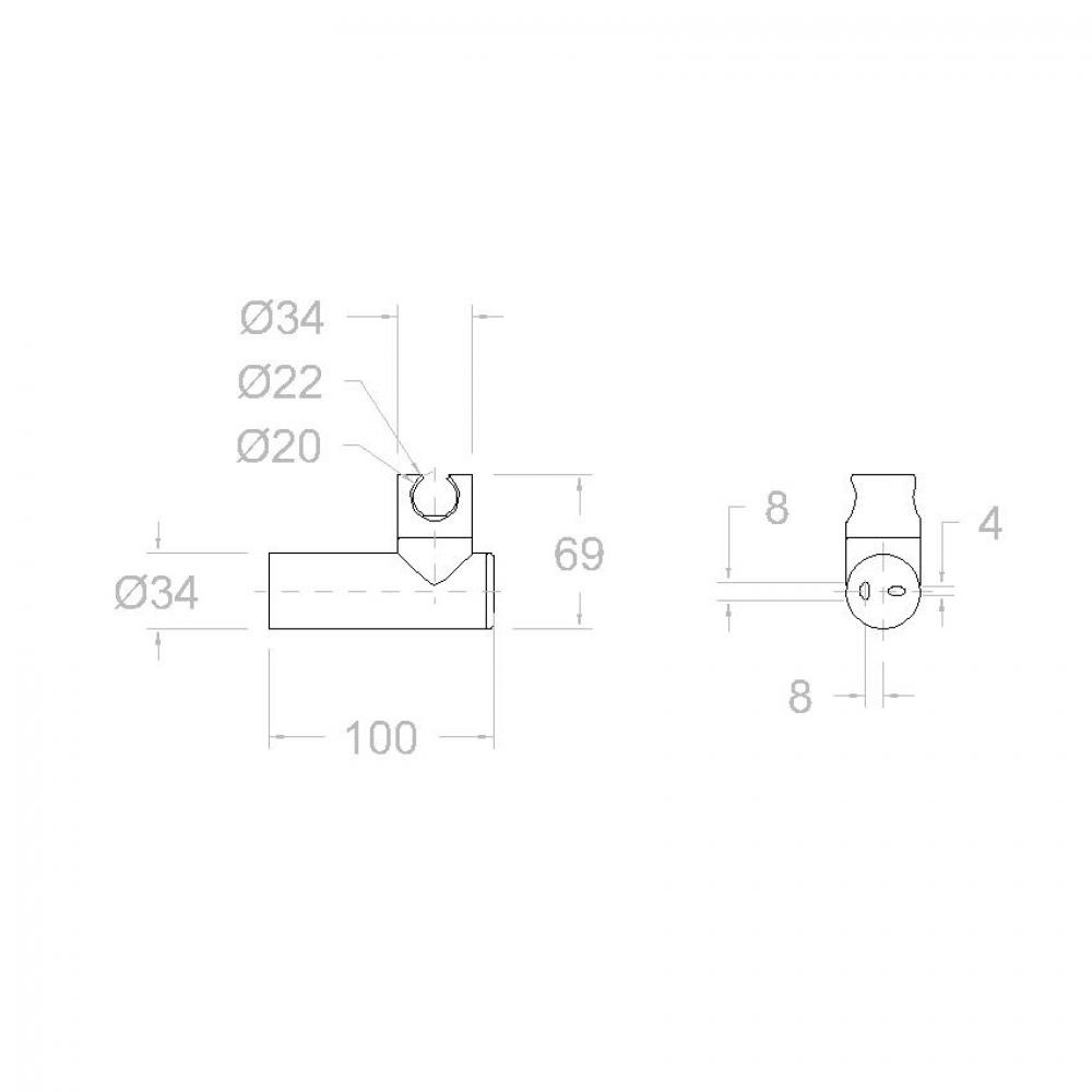 Держатель лейки настенный ABS 3726