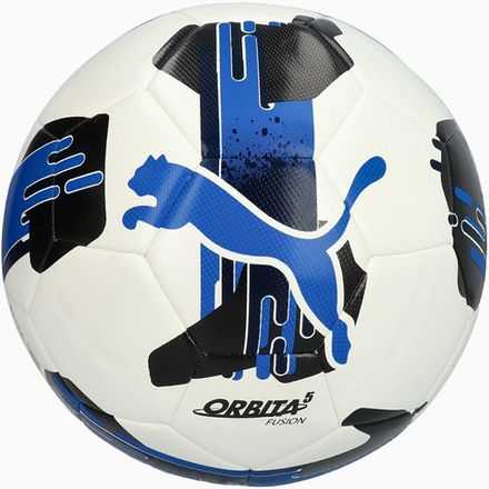 Мяч футб. PUMA Orbita 5 Fusion, 08433105, р.4, 32 пан, ТПУ, термосшивка,  бело-синий
