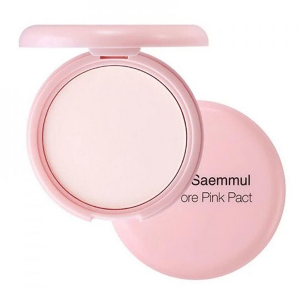 The Saem Saemmul Perfect Pore Pink Pact розовая пудра для проблемной кожи с каламином (11гр.)