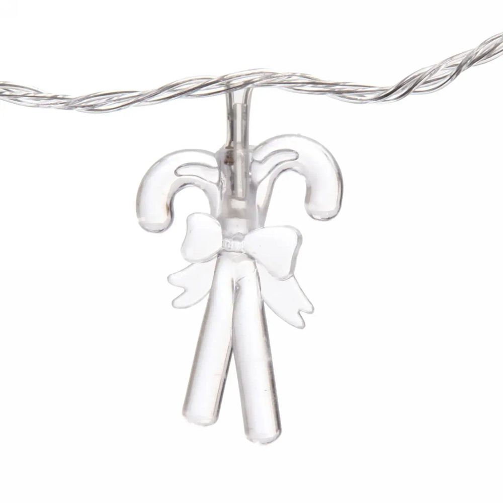 Гирлянда для дома 4,0 м 20 ламп LED с насадками КОНФЕТКИ, прозрач.пров., авторежим.,IP-20 RG/RB (возможность соединения)