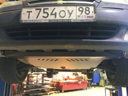 Защита картера и КПП Sheriff для Chevrolet Rezzo (KLAU) 2004-2008 арт.04.0800