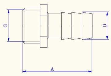 Штуцер для шланга Valtec 1/2" х 16 мм НР с наружной резьбой латунный никелированный VTr.650.N.0416