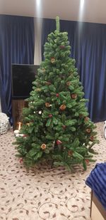 Елка с шишками и ягодами «Новогодняя сказка» (пвх) 240 см / 2.4 м