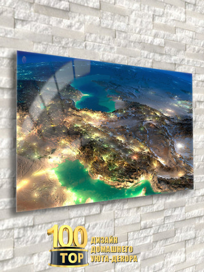 Фото на стекле "Ночной Иран" Декор для дома, подарок