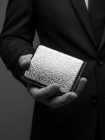 Кисет металлический с гравировкой