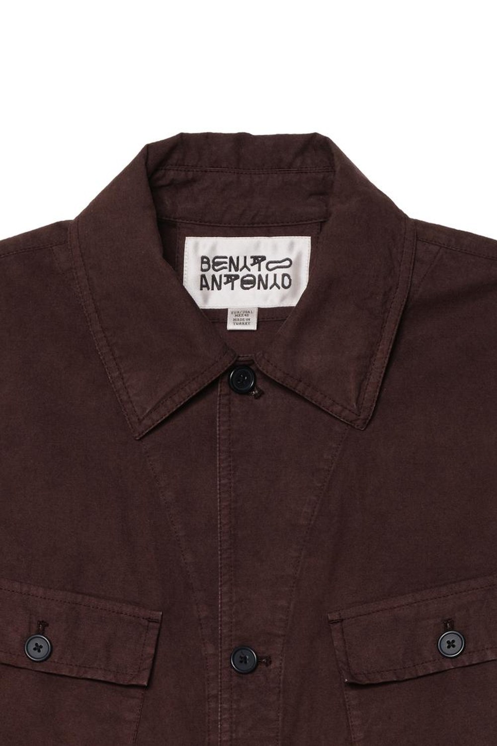 ZARA X BENITO ANTONIO ТОНКАЯ КУРТКА НА ПУГОВИЦАХ, КОРИЧНЕВЫЙ