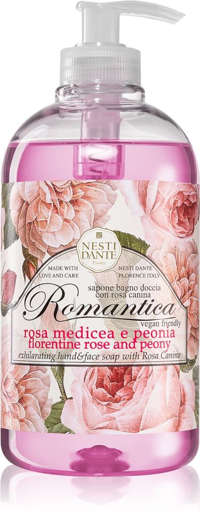 Nesti Dante жидкое мыло для рук Romantica Florentine Rose and Peony