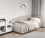 Кровать Элис 90х200 Бежевый Правый Угол