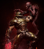Палач Рока думгай Doomguy doom Фигурка